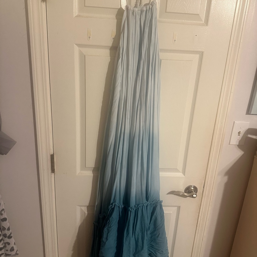 Jen’s Pirate Booty Elegant Blue Ombre Maxi Dress